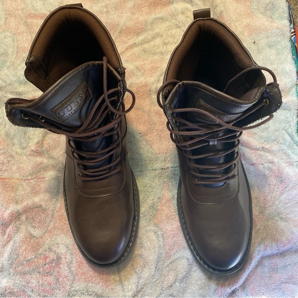 Mens guess leather boots size 12 - Picture 2 of 8